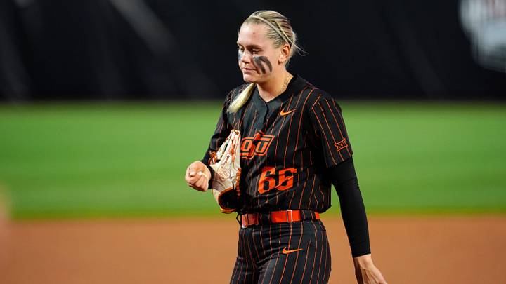 Oklahoma State Cowgirls starting pitcher Ruby Meylan.