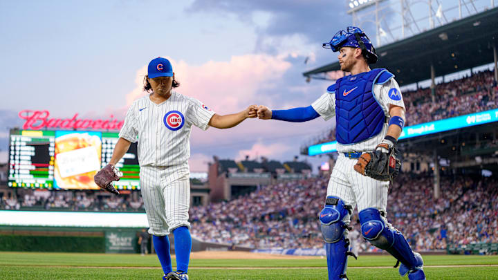 Shota Imanaga earns his fifth victory of the season for the Chicago Cubs versus the Cleveland Guardians in 2025.