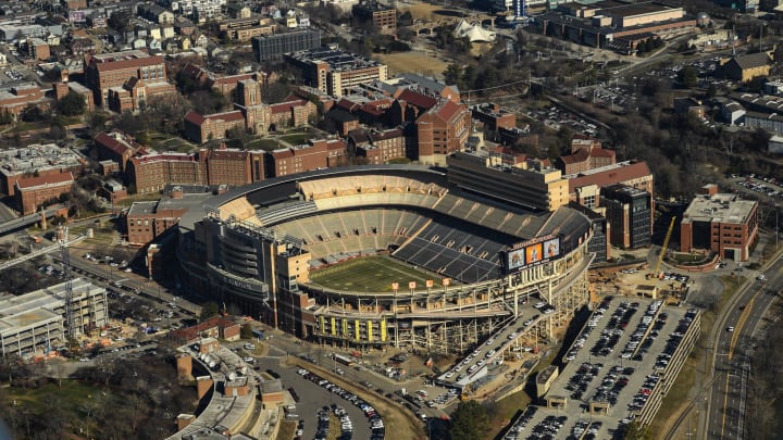 An aerial view of the University of Tennessee's Neyland Stadium from Cirrus' SR Series plane, Wednesday, Feb. 7, 2024. An aerial view of the University of Tennessee's Neyland Stadium from Cirrus' SR Series plane, Wednesday, Feb. 7, 2024.