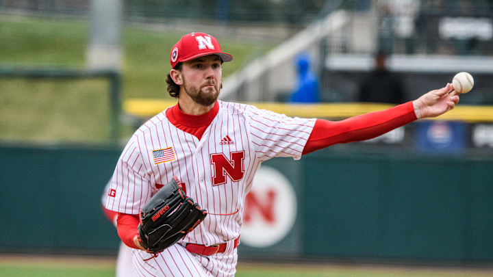 Nebraska pitcher Caleb Clark.