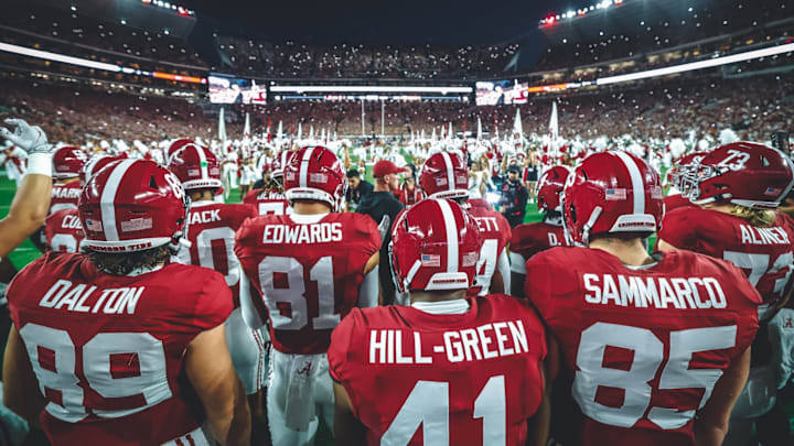 Kalen DeBoer leads Alabama out of the tunnel prior to the Tennessee game Kalen DeBoer leads Alabama out of the tunnel prior to the Tennessee game