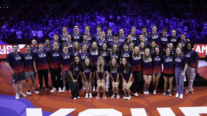 The University of Virginia will be represented with 14 Olympians on Team USA at the 2024 Paris Olympics, including six Cavaliers on the U.S. Olympic Swimming Team. The University of Virginia will be represented with 14 Olympians on Team USA at the 2024 Paris Olympics, including six Cavaliers on the U.S. Olympic Swimming Team.