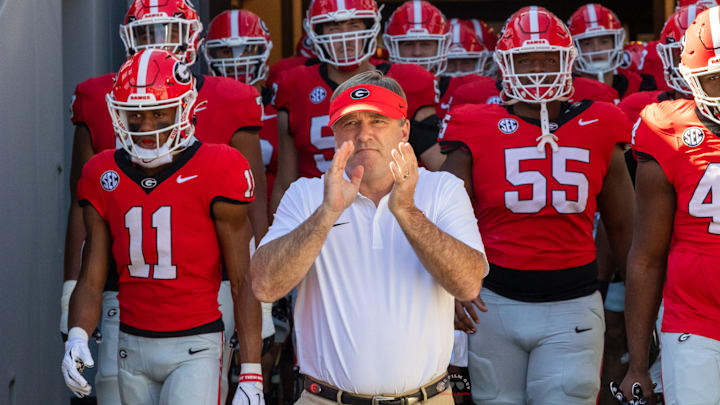 Kirby Smart enters the stadium vs miss State