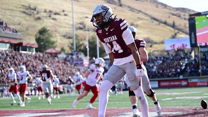 Montana wide receiver Korbin Hendrix (14)