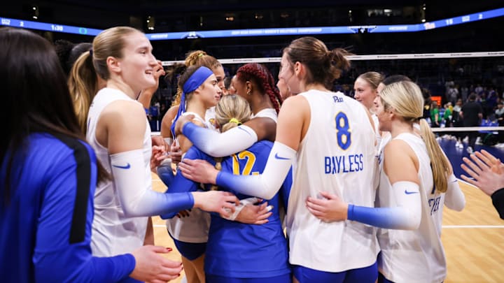 Pitt Volleyball Celebrates a Win Pitt Volleyball Celebrates a Win