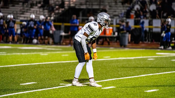 Kacey Allen on the football field Kacey Allen on the football field