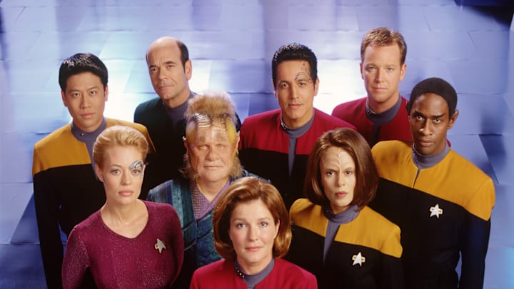 Cast Members Of The United Paramount Network's Sci Fi Television Series Star Trek: Voyag