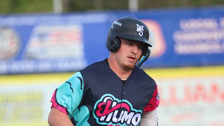 Winston-Salem’s Caleb Bonemer rounds third base after hitting a home run during their game versus the Hudson Valley Renegades on May 5, 2026.