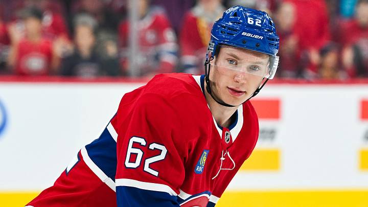 Sep 19, 2026; Montreal, Quebec, CAN; Montreal Canadiens center Owen Beck (62) looks on during warm-up before the game against the Toronto Maple Leafs at Bell Centre. Mandatory Credit: David Kirouac-Imagn Images Sep 19, 2026; Montreal, Quebec, CAN; Montreal Canadiens center Owen Beck (62) looks on during warm-up before the game against the Toronto Maple Leafs at Bell Centre. Mandatory Credit: David Kirouac-Imagn Images