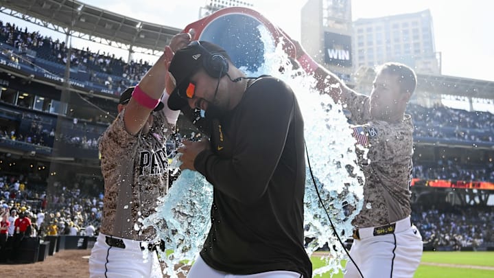 San Diego Padres right fielder Nick Castellanos.
