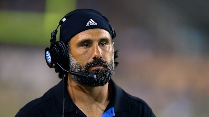 Sep 25, 2014; Tempe, AZ, USA; UCLA Bruins defensive coordinator Jeff Ulbrich against the Arizona State Sun Devils at Sun Devil Stadium. 