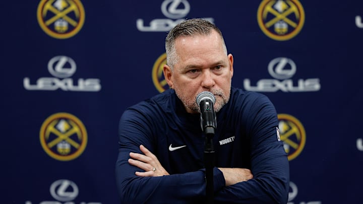 Denver Nuggets head coach Michael Malone during Media Day. Denver Nuggets head coach Michael Malone during Media Day.