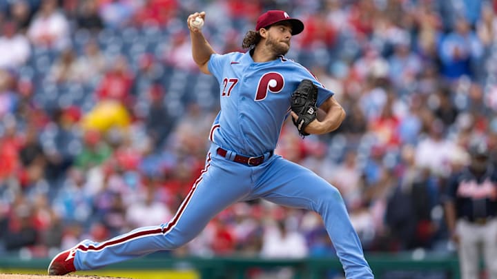 Philadelphia Phillies starting pitcher Aaron Nola