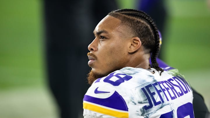 Minnesota Vikings wide receiver Justin Jefferson on Jan 13, 2025.