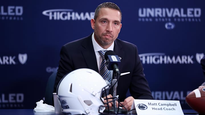 Incoming Penn State head coach Matt Campbell answers questions from the media Incoming Penn State head coach Matt Campbell answers questions from the media