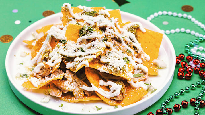 2024 Universal Orlando Mardi Gras Menu, Chilaquiles Verdes ,Mexico