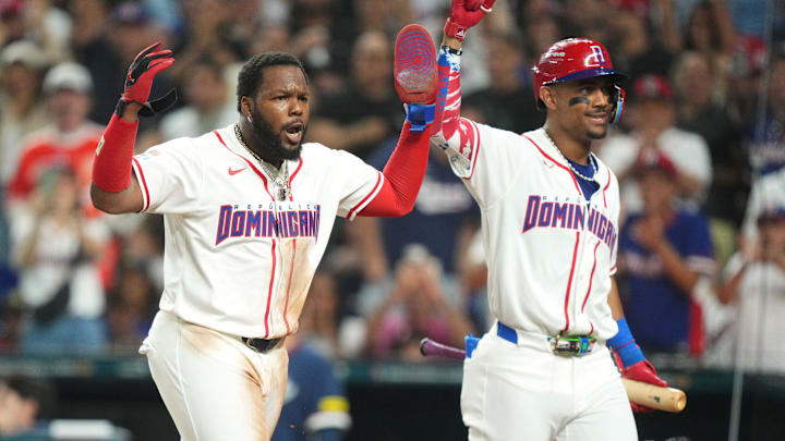 Dominican Republic first baseman Vladimir Guerrero Jr. and center fielder Julio RodrÃguez. Dominican Republic first baseman Vladimir Guerrero Jr. and center fielder Julio RodrÃguez.