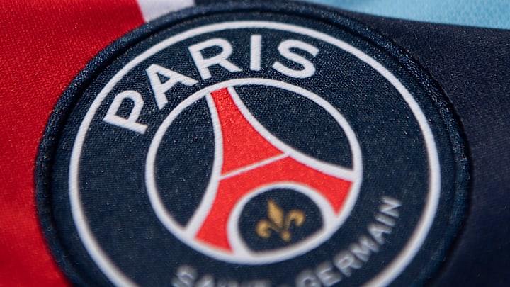 The Paris Saint Germain and Manchester City Club Badges