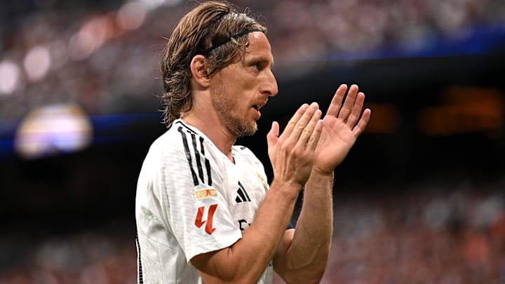 Luka Modric disputait son dernier match avec le Real Madrid. Luka Modric disputait son dernier match avec le Real Madrid.