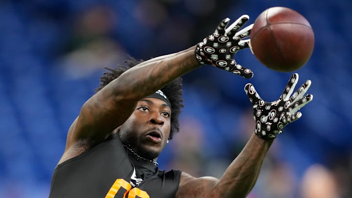 Zachariah Branch would be a solid addition to the Falcons' wide receiver room on the second day of the NFL Draft.