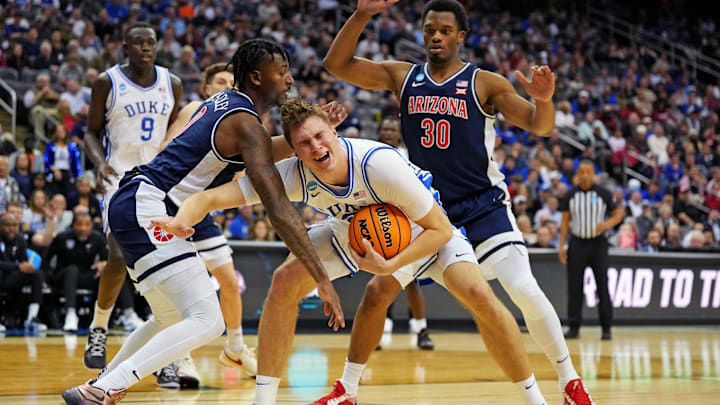 There were 46 fouls called in Duke's Sweet 16 victory over Arizona.