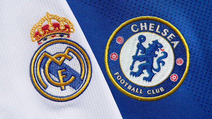 The Club Badges of Real Madrid and Chelsea FC