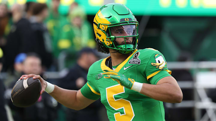 Dante Moore, 2025 College Football Playoff First Round Game - James Madison v Oregon