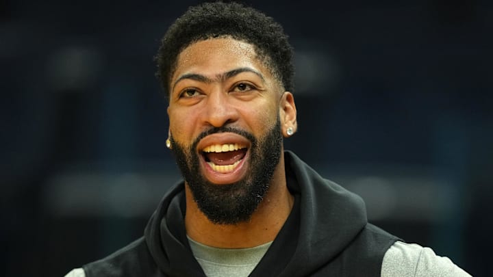 Dec 25, 2025; San Francisco, California, USA; Dallas Mavericks forward Anthony Davis (3) before the game against the Golden State Warriors at Chase Center.