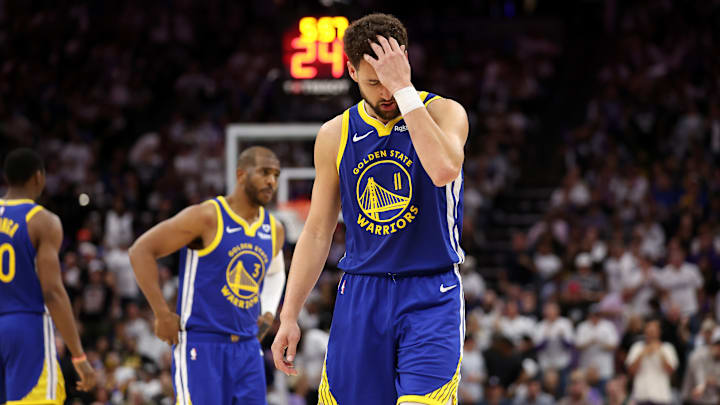 Klay Thompson no metió puntos en el encuentro del Play-In donde los Warriors terminaron quedando eliminados