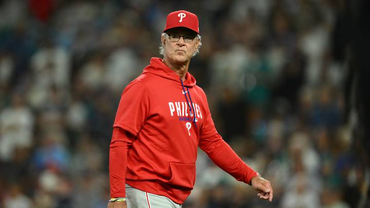 Aug 25, 2026; Seattle, Washington, USA; Philadelphia Phillies manager Don Mattingly during the seventh inning against the Seattle Mariners at T-Mobile Park. Mandatory Credit: Steven Bisig-Imagn Images Aug 25, 2026; Seattle, Washington, USA; Philadelphia Phillies manager Don Mattingly during the seventh inning against the Seattle Mariners at T-Mobile Park. Mandatory Credit: Steven Bisig-Imagn Images