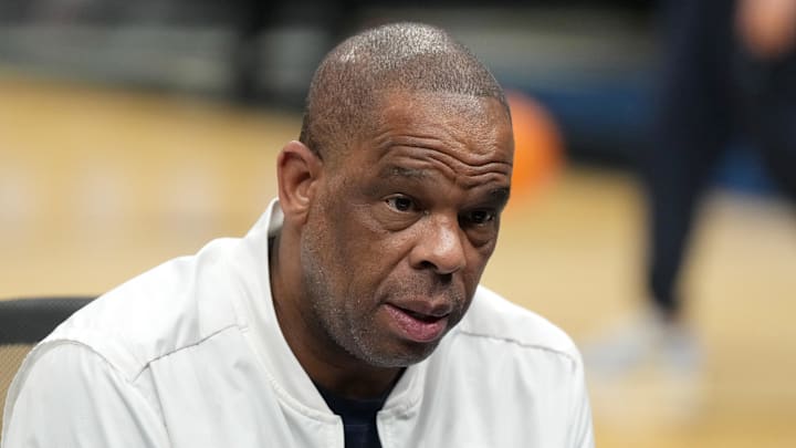 UNC basketball head coach Hubert Davis UNC basketball head coach Hubert Davis