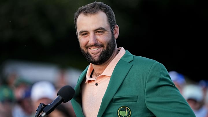 Hard to argue Scottie Scheffler’s favorite memorabilia: his Masters green jacket.