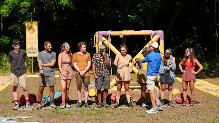 “If You’re Loyal to All, You’re Loyal to None” – Upon the losing group’s return from tribal, the remaining castaways are in utter disbelief after learning who was sent home. Stakes increase for this week’s immunity challenge when two immunity necklaces are up for grabs. Then, one player’s not-so-hidden immunity idol comes into focus during this week’s tribal council, on SURVIVOR, Wednesday, Nov. 19. Photo: Robert Voets/CBS ©2025 CBS Broadcasting, Inc. All Rights Reserved. “If You’re Loyal to All, You’re Loyal to None” – Upon the losing group’s return from tribal, the remaining castaways are in utter disbelief after learning who was sent home. Stakes increase for this week’s immunity challenge when two immunity necklaces are up for grabs. Then, one player’s not-so-hidden immunity idol comes into focus during this week’s tribal council, on SURVIVOR, Wednesday, Nov. 19. Photo: Robert Voets/CBS ©2025 CBS Broadcasting, Inc. All Rights Reserved.