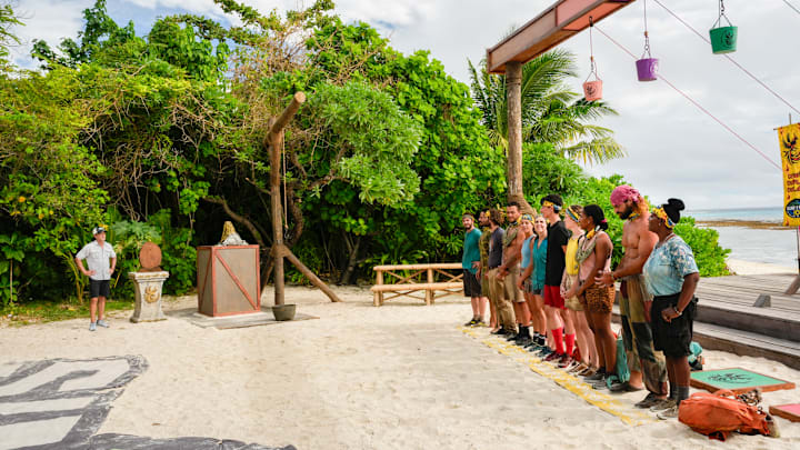 “I Deserve All of This” – After losing two alliance members, castaways spend the next day picking up the pieces of their broken alliance. The castaways face off against a surprise challenger during this week’s individual immunity competition. Then, upon their return to camp, the journey participant must read aloud an important announcement regarding their recent adventure, on SURVIVOR 50, Wednesday, April 22 (8:00-9:30 PM, ET/PT) on the CBS Television Network, and streaming on Paramount+ (live