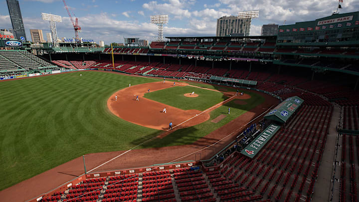 Sep 6, 2020; Boston, Massachusetts, USA; An empty Fenway Park is seen during the game between the Boston Red Sox and the Toronto Blue Jays. Mandatory Credit: Winslow Townson-Imagn Images Sep 6, 2020; Boston, Massachusetts, USA; An empty Fenway Park is seen during the game between the Boston Red Sox and the Toronto Blue Jays. Mandatory Credit: Winslow Townson-Imagn Images