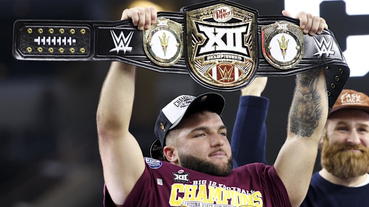 Arizona State Sun Devils running back Cam Skattebo (4). Arizona State Sun Devils running back Cam Skattebo (4).