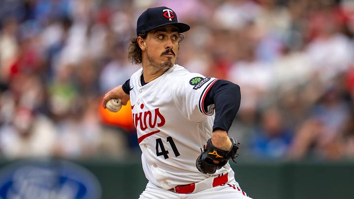 Minnesota Twins starting pitcher Joe Ryan. Minnesota Twins starting pitcher Joe Ryan.