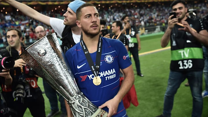 Eden Hazard conquistou a UEFA Europa League em 2019 com o Chelsea.