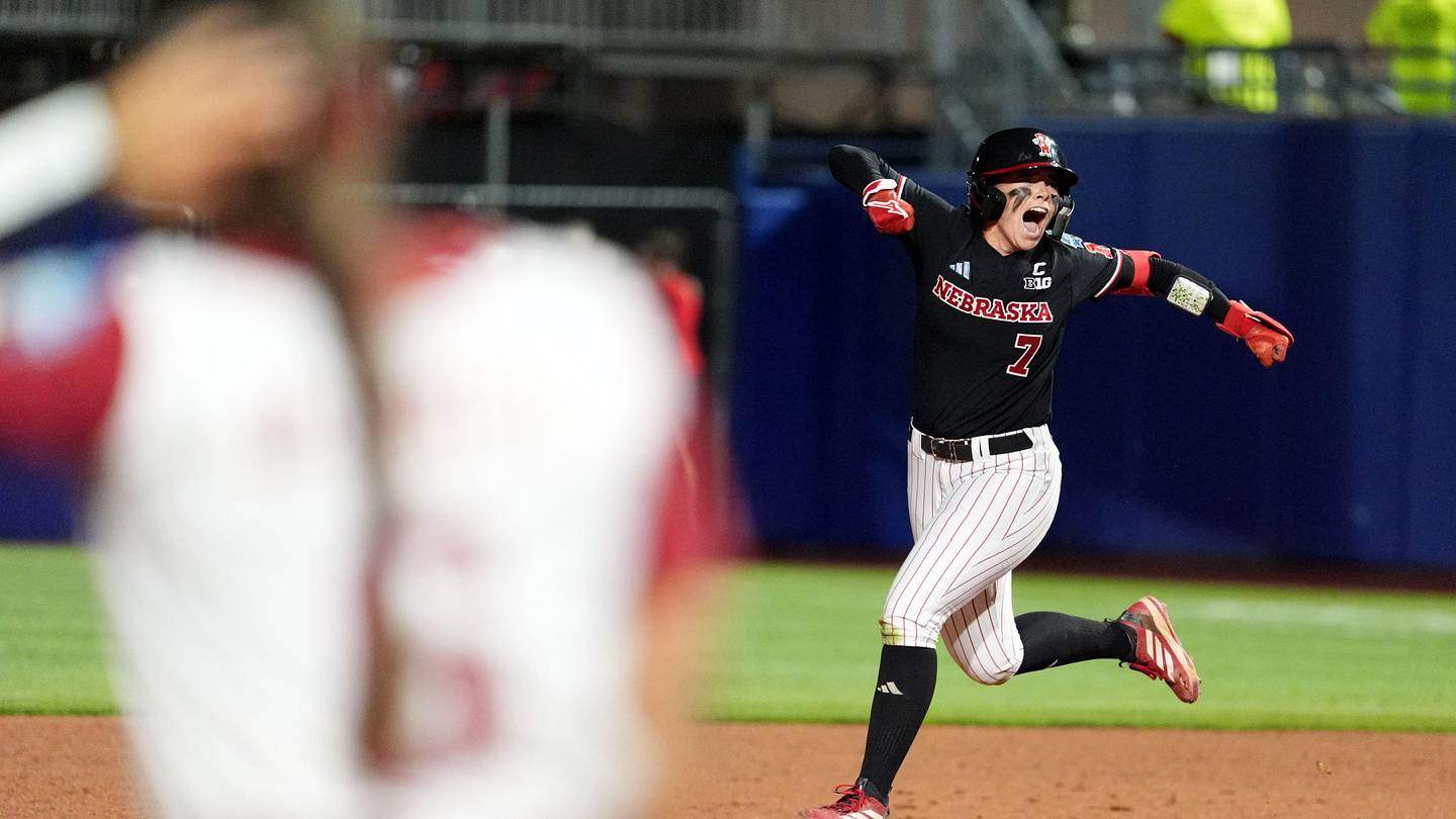 One Swing Turned Nebraska-Arkansas Into a WCWS Classic