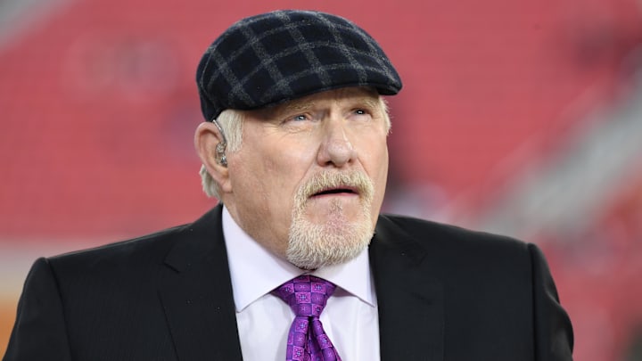Jan 19, 2020; Santa Clara, CA USA;  Terry Bradshaw before the NFC Championship Game between the San Francisco 49ers and Green Bay Packers at Levin's Stadium. Mandatory Credit: Kirby Lee-Imagn Images