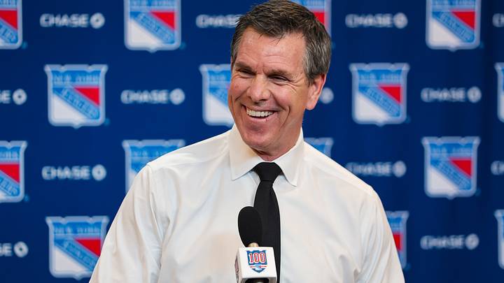 Apr 5, 2026; New York, New York, USA; New York Rangers head coach Mike Sullivan speaks to reporters after an 8-1 win against the Washington Capitals at Madison Square Garden. Mandatory Credit: Danny Wild-Imagn Images Apr 5, 2026; New York, New York, USA; New York Rangers head coach Mike Sullivan speaks to reporters after an 8-1 win against the Washington Capitals at Madison Square Garden. Mandatory Credit: Danny Wild-Imagn Images