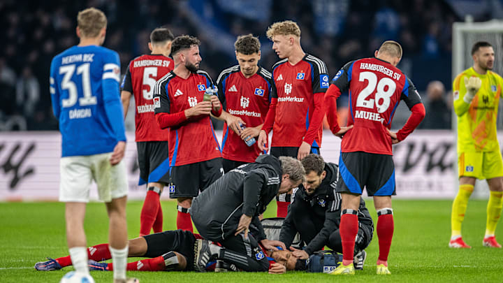 Davie Selke hat sich gegen die Hertha am Kopf verletzt.