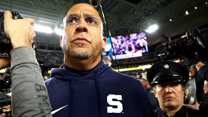 Penn State football head coach James Franklin