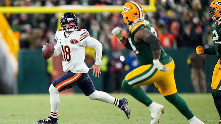 Chicago Bears quarterback Caleb Williams. Chicago Bears quarterback Caleb Williams.