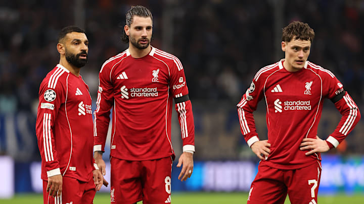 Mo Salah, Dominik Szoboszlai und Florian Wirtz laufen seit Sommer in Adidas-Trikots auf Mo Salah, Dominik Szoboszlai und Florian Wirtz laufen seit Sommer in Adidas-Trikots auf