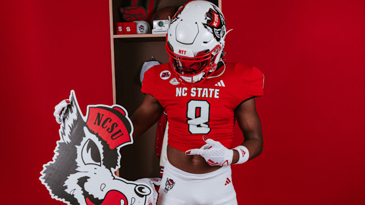 Tristen Hill on his North Carolina State official visit Tristen Hill on his North Carolina State official visit