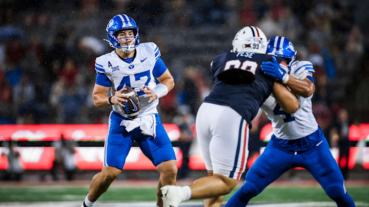 BYU QB Bear Bachmeier against Arizona