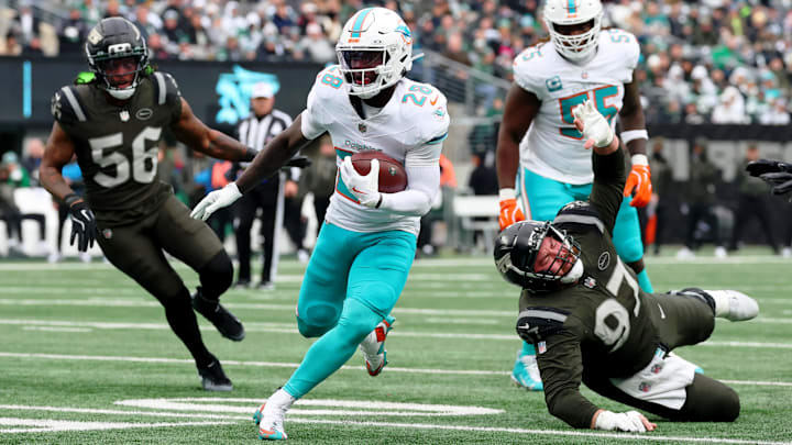 Miami Dolphins running back De'Von Achane. Miami Dolphins running back De'Von Achane.