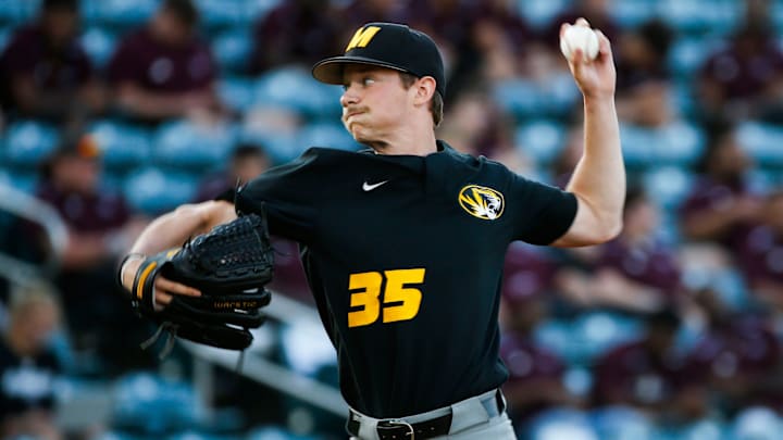 Mizzou Tigers starting pitcher Daniel Wissler delivers a pitch to the plate as the Tigers took on the Missouri State Bears at Hammons Field on Tuesday, April 16, 2024. The Tigers announced 13 signees on Jan. 3, 2025, including five from Missouri. Mizzou Tigers starting pitcher Daniel Wissler delivers a pitch to the plate as the Tigers took on the Missouri State Bears at Hammons Field on Tuesday, April 16, 2024. The Tigers announced 13 signees on Jan. 3, 2025, including five from Missouri.