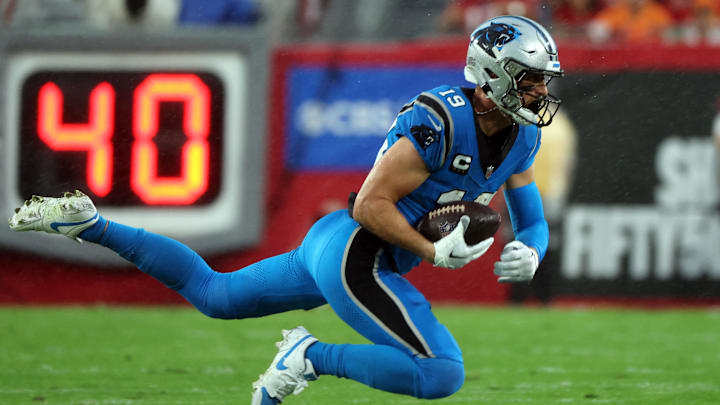 Adam Thielen had 1,014 receiving yards for the Panthers in 2023